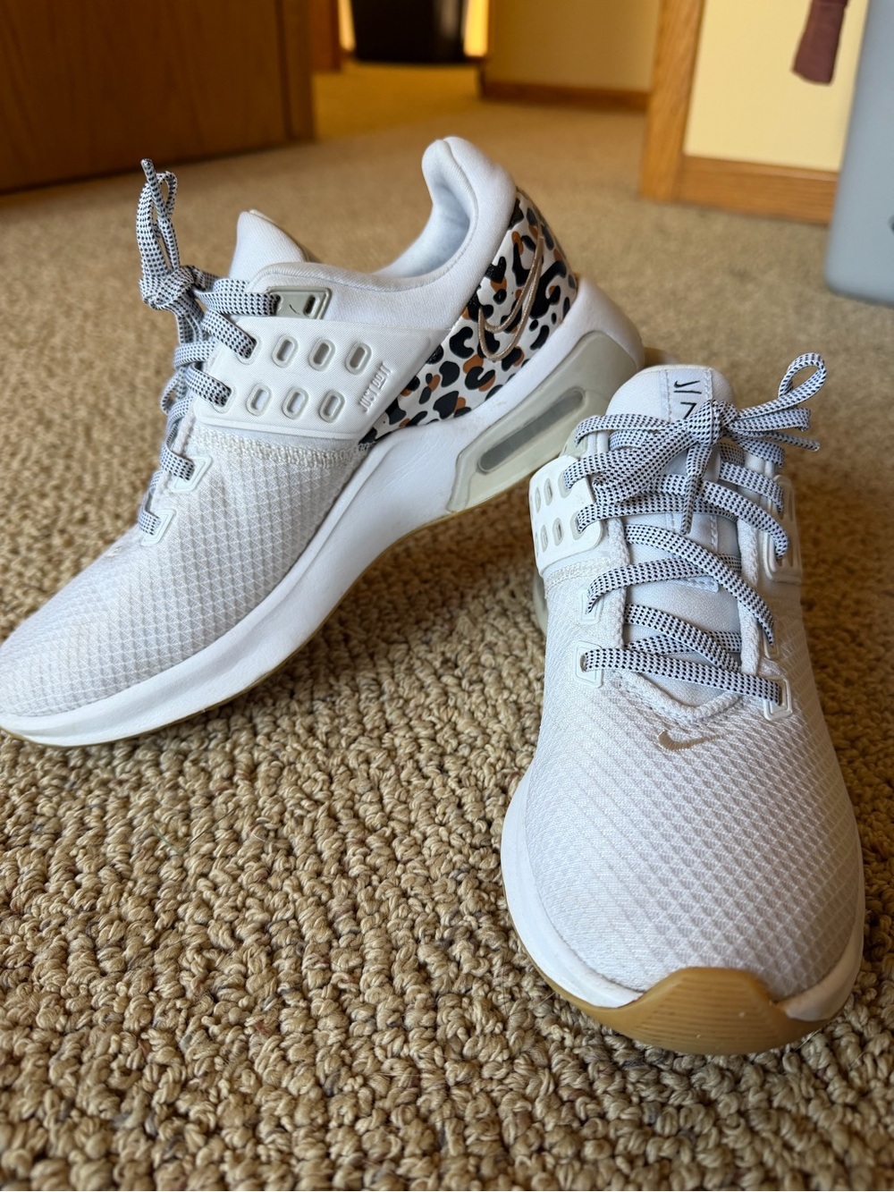 NIKE Women's Athletic Sneakers with Leopard Accent